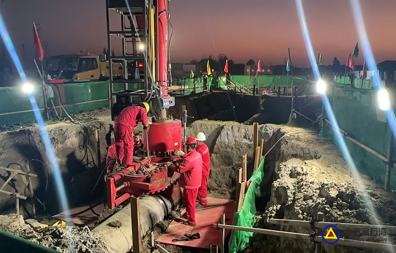 21黄梅项目废弃端开孔完成 21黄梅项目废弃端开孔完成