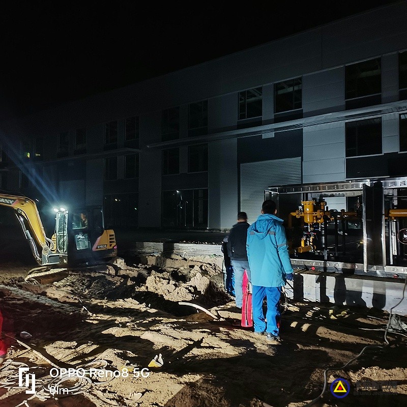 11盐山安装上游置换完成，开始置换下游